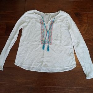 Long Sleeve embroidered top